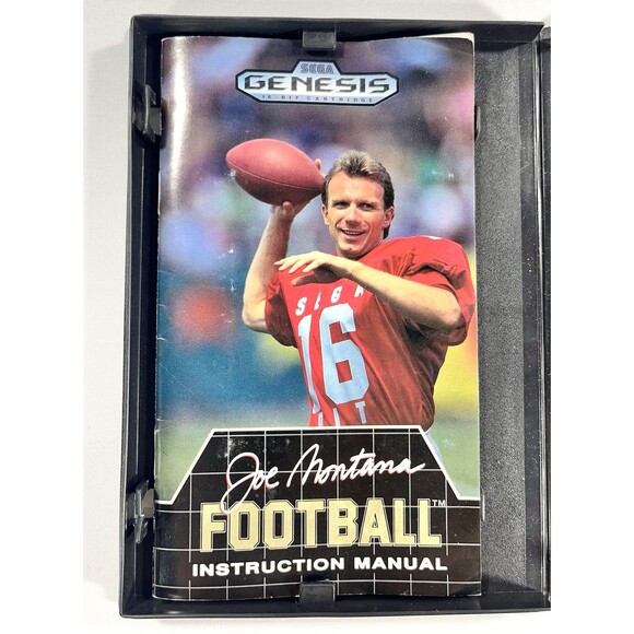 Joe Montana Football 1990 Sega Genesis Complete with Case and Manual Tested - Picture 4 of 9